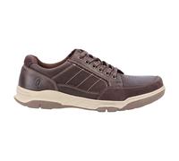 (Brown, 7 (Adults')) Hush Puppies Finley Leather Men's Coffee Lace-Up Shoes