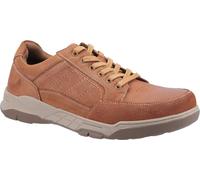 Hush Puppies Finley Mens Casual Lace Up Smart Leather Shoes - Tan - UK 9 / EU 43
