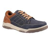Hush Puppies Finley Mens Navy/Tan Casual Lace Up Smart Leather Shoes