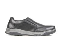 Hush Puppies Fletcher MEMORY FOAM Slip On Mens - Black Leather - Size UK 7
