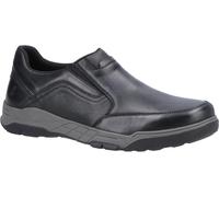 Hush Puppies Men's Fletcher Moccasin, Black, 8 UK