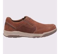 Hush Puppies Fletcher Mens Casual MEMORY FOAM Slip On Shoes Tan