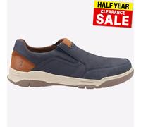 Hush Puppies Fletcher Mens Casual Relaxed MEMORY FOAM Slip On Shoe Navy