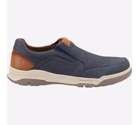 Hush Puppies Fletcher Mens Casual Relaxed MEMORY FOAM Slip On Shoe Navy