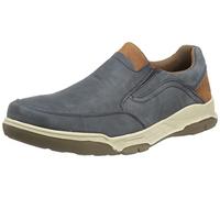 Hush Puppies Mens Fletcher Slip On Shoes Navy/Tan 12