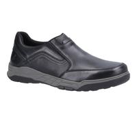 Hush Puppies Fletcher Memory Foam Slip On Men's Shoes Men's | Slip On Shoes | Black | UK Size 8