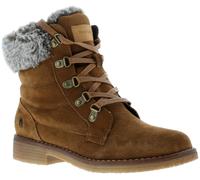 Hush Puppies Florence MEMORY FOAM Boots Womens - Tan Suede - Size UK 3