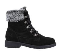 Hush Puppies Florence Womens Black Suede Ankle Boots, Size: 8