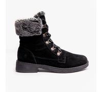 Hush Puppies Florence Womens Black Suede Ankle Boots, Size: 8