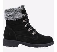 Hush Puppies Florence Women's Black Suede Ankle Boots, Size: 3