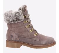 Hush Puppies FLORENCE Womens Leather Ankle Boots Taupe - UK 3