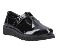Hush Puppies Florrie T-Bar Leather Girls's Black Shoes - UK 3
