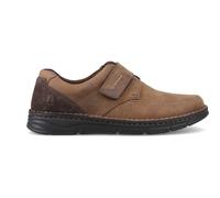 Hush Puppies Forde Mens Leather Touch Fasten Comfort Breathable Tan Casual Shoes