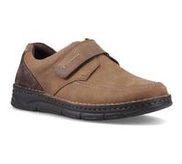 Hush Puppies Forde Touch Fastening Leather Mens Tan Loafers - Size UK 6