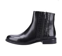 Hush Puppies Frances MEMORY FOAM Ankle Boot Womens - Black Leather - Size UK 4