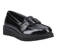 Hush Puppies Francis Loafer Patent Leather Youth Black Loafers UK 5