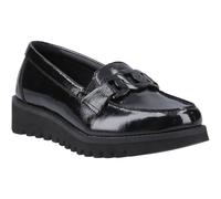 Hush Puppies Francis Loafer Patent Leather Girls's Black Loafers - UK 8 / EU 42 / US 9