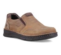 Mens Hush Puppies Leather Slip On Shoes With Removable Insoles "Franco Slip On"
