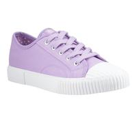 Hush Puppies Freya Canvas Textile Women's Lilac Trainers UK 7