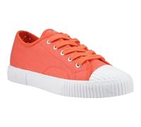Hush Puppies Freya Canvas Textile WoMens Orange Trainers - Size UK 5