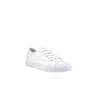 Hush Puppies Freya Canvas Trainer In White White
