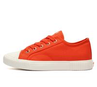 Hush Puppies Female Freya Canvas Trainer, Orange,5