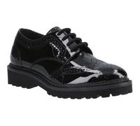 Hush Puppies Gabi Lace Up Leather Girls's Black Brogues - UK 12 / EU 31 / US 13