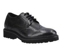 Hush Puppies Gabi Lace Up Leather Youth Girl's Black Brogues UK 5