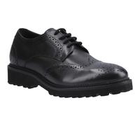 Hush Puppies Gabi Lace Up Leather Girls's Black Brogues - UK 3 / EU 36 / US 5