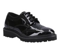 Hush Puppies Gabi Lace Up Leather Girls's Black Brogues - UK 3 / EU 36 / US 5