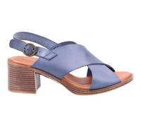 Hush Puppies Gabrielle Navy Leather Female Ladies Heeled Sandals