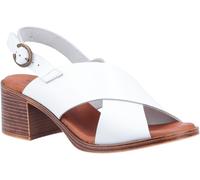 Hush Puppies Gabrielle White Sandal Ladies Summer Smooth Leather