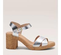 Hush Puppies Georgia Cork Leather Women's Tan Sandals - UK 8 / EU 41 / US 9