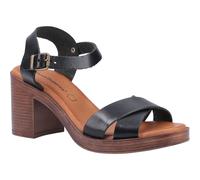 Hush Puppies Georgia Leather Women's Black Sandals UK 5