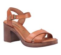 Hush Puppies Georgia Leather Women's Tan Heels UK 6