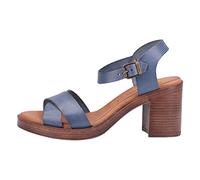 Hush Puppies GEORGIA Womens Leather Heeled Sandals Blue
