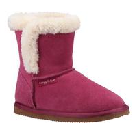 Hush Puppies Girls Ashlynn Suede Slippers (Rose) - Size UK 3 Infant