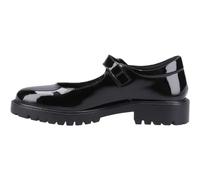 Hush Puppies Girls Aurora Patent Senior Shoe, Black, 6 UK