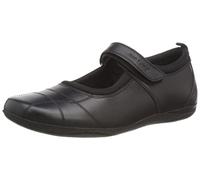 Hush Puppies Girl's Clara Junior School Uniform Shoe, Black, 10 UK Child