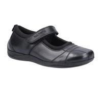 Hush Puppies Girls Clara Leather School Shoes (Black) - Size UK 10 Kids