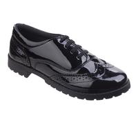 Hush Puppies Girls Eadie Junior Brogue Patent School Shoes