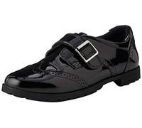 Hush Puppies Girl's Emily SNR School Uniform Shoe, Black, 5 UK