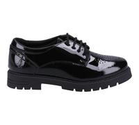 Hush Puppies Girls Jayne Patent Leather School Shoes - Black