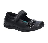 Hush Puppies Girl's Jessica Jnr School Uniform Shoe, Black, 13.5 UK Medium