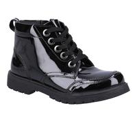 Jolie Patent JNR | Black | Girls Lace Up School Shoes