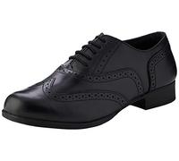 Hush Puppies Girl's Kada Senior School Uniform Shoe, Black, 8 UK