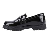 Hush Puppies Girls Lydia Patent Senior Shoe, Black, 7 UK