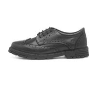 Hush Puppies Maxine Leather Youth Black Brogues UK 3