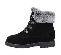 Hush Puppies Girl's Mini Florence Fashion Boot, Black, 1 UK