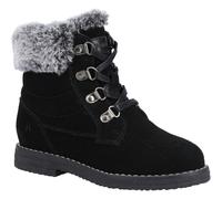Hush Puppies Girls Mini Florence Suede Ankle Boots - Black - 1 UK - Black